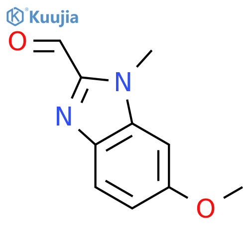1H-Benzimidazole-2-carboxaldehyde,6-methoxy-1-methyl- structure