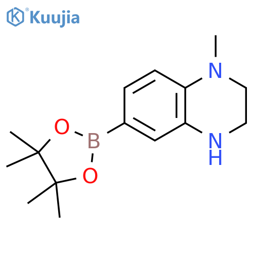 1-methyl-1,2,3,4-tetrahydroquinoxaline-6-boronic acid pinacol ester structure