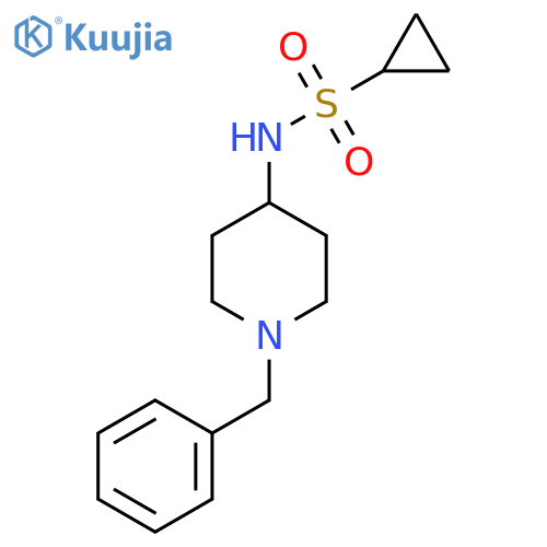 N-(1-benzylpiperidin-4-yl)cyclopropanesulfonamide structure
