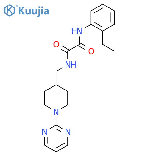N'-(2-ethylphenyl)-N-{1-(pyrimidin-2-yl)piperidin-4-ylmethyl}ethanediamide structure