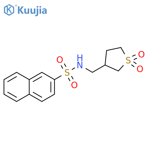 N-(1,1-dioxo-1lambda6-thiolan-3-yl)methylnaphthalene-2-sulfonamide structure