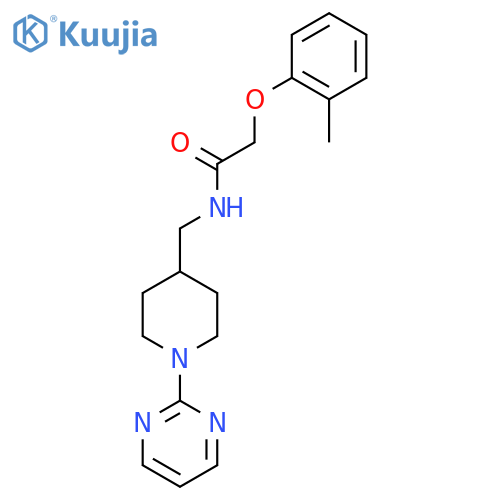 2-(2-methylphenoxy)-N-{1-(pyrimidin-2-yl)piperidin-4-ylmethyl}acetamide structure