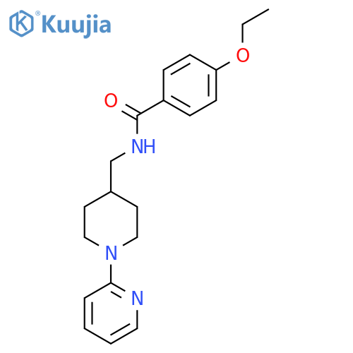 4-ethoxy-N-{1-(pyridin-2-yl)piperidin-4-ylmethyl}benzamide structure