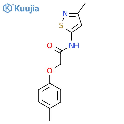 N-(3-methyl-1,2-thiazol-5-yl)-2-(4-methylphenoxy)acetamide structure