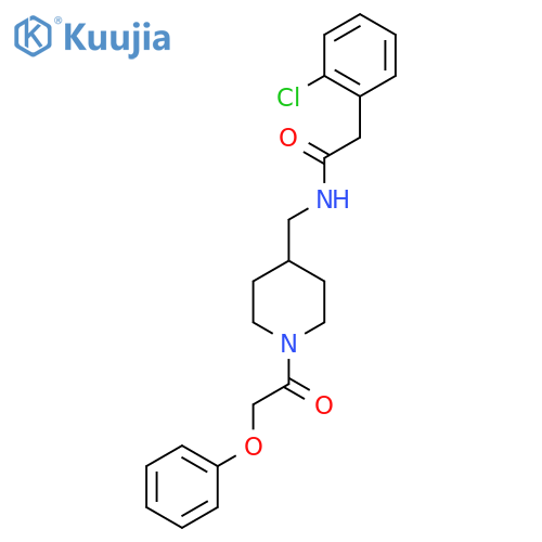 2-(2-chlorophenyl)-N-{1-(2-phenoxyacetyl)piperidin-4-ylmethyl}acetamide structure