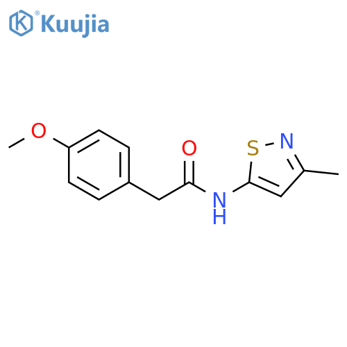 2-(4-methoxyphenyl)-N-(3-methyl-1,2-thiazol-5-yl)acetamide structure