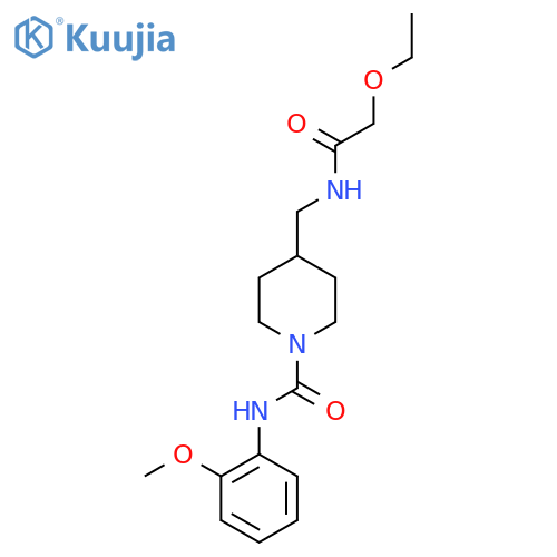 4-(2-ethoxyacetamido)methyl-N-(2-methoxyphenyl)piperidine-1-carboxamide structure