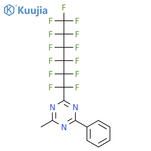 1,3,5-Triazine, 2-methyl-4-phenyl-6-(tridecafluorohexyl)- structure