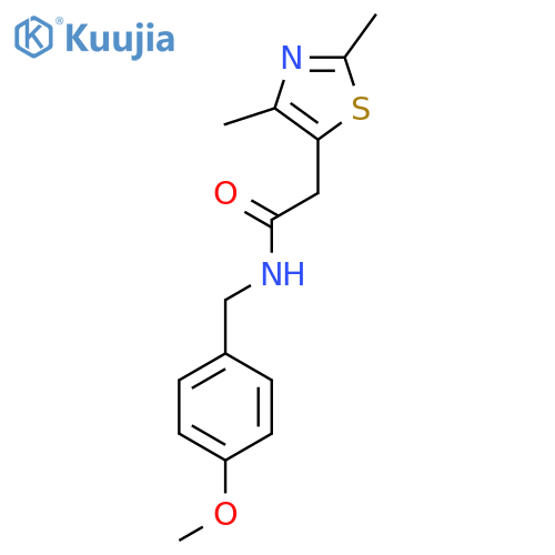 2-(2,4-dimethyl-1,3-thiazol-5-yl)-N-(4-methoxyphenyl)methylacetamide structure