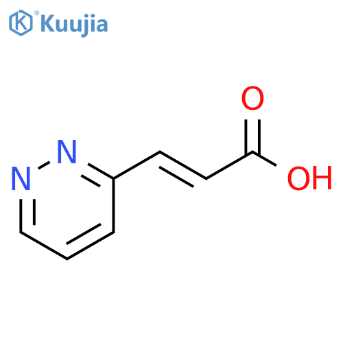 (2E)-3-(pyridazin-3-yl)prop-2-enoic acid structure