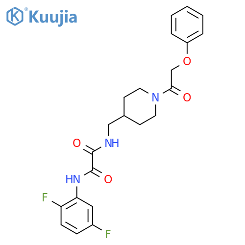 N'-(2,5-difluorophenyl)-N-{1-(2-phenoxyacetyl)piperidin-4-ylmethyl}ethanediamide structure
