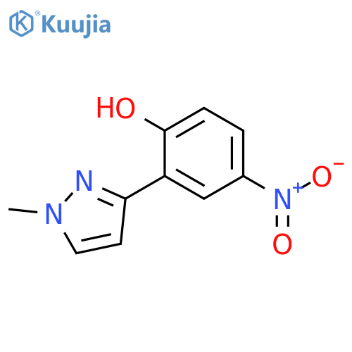 Phenol, 2-(1-methyl-1H-pyrazol-3-yl)-4-nitro- structure