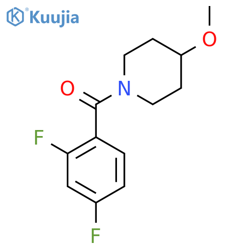 1-(2,4-difluorobenzoyl)-4-methoxypiperidine structure