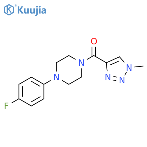 Methanone, [4-(4-fluorophenyl)-1-piperazinyl](1-methyl-1H-1,2,3-triazol-4-yl)- structure