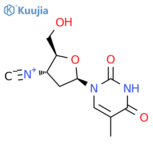 Thymidine,3'-deoxy-3'-isocyano- (9CI) structure