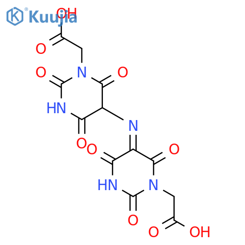 1(2H)-Pyrimidineaceticacid,5-[[1-(carboxymethyl)hexahydro-2,4,6-trioxo-5-pyrimidinyl]imino]tetrahydro-2,4,6-trioxo-(9CI) structure