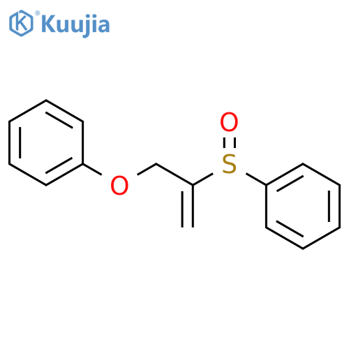 Benzene, [(1-methylene-2-phenoxyethyl)sulfinyl]- structure