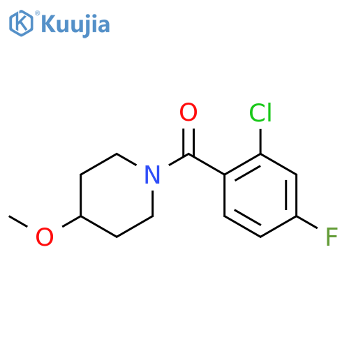 1-(2-chloro-4-fluorobenzoyl)-4-methoxypiperidine structure