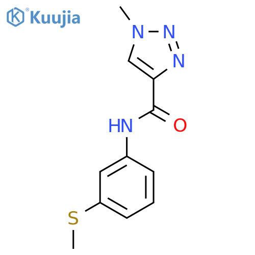 1-methyl-N-[3-(methylsulfanyl)phenyl]-1H-1,2,3-triazole-4-carboxamide structure