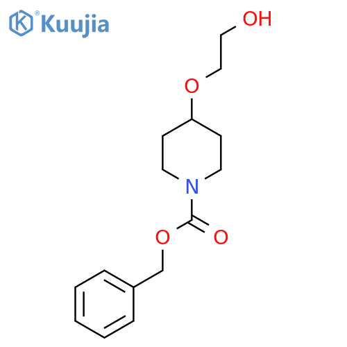 Benzyl 4-(2-hydroxyethoxy)piperidine-1-carboxylate structure