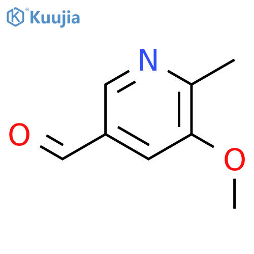 5-methoxy-6-methyl-3-Pyridinecarboxaldehyde structure