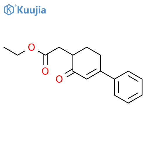 3-Cyclohexene-1-acetic acid, 2-oxo-4-phenyl-, ethyl ester structure