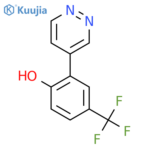 2-(Pyridazin-4-yl)-4-(trifluoromethyl)phenol structure