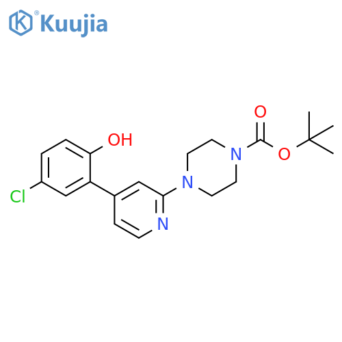 1-Piperazinecarboxylic acid, 4-[4-(5-chloro-2-hydroxyphenyl)-2-pyridinyl]-, 1,1-dimethylethyl ester structure