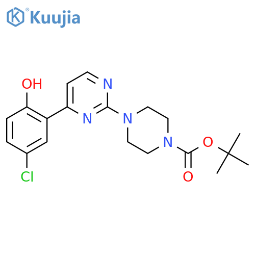 Tert-Butyl 4-(4-(5-chloro-2-hydroxyphenyl)-pyrimidin-2-yl)piperazine-1-carboxylate structure