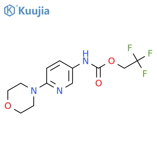2,2,2-Trifluoroethyl N-[6-(morpholin-4-yl)pyridin-3-yl]carbamate structure