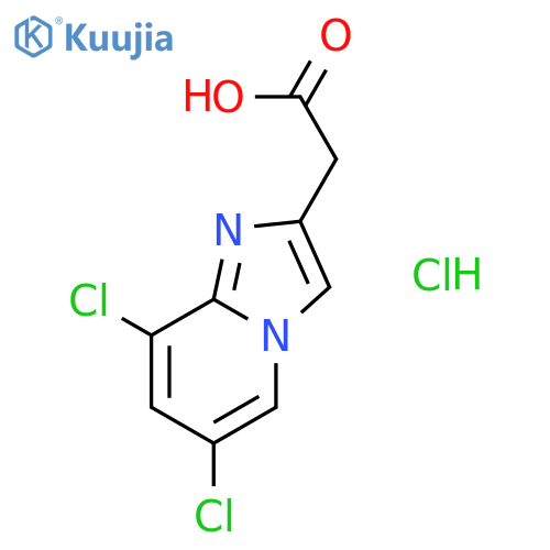 2-{6,8-Dichloroimidazo1,2-apyridin-2-yl}acetic Acid Hydrochloride structure