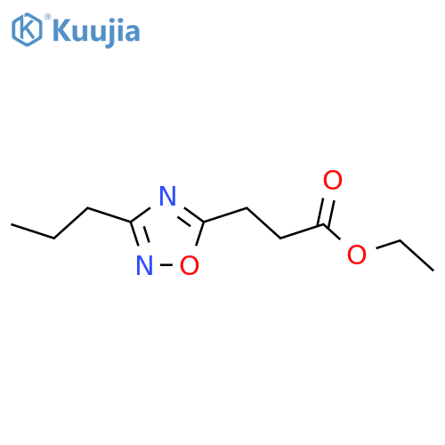 Ethyl 3-(3-propyl-1,2,4-oxadiazol-5-yl)propanoate structure