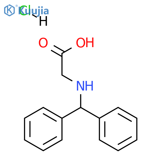 2-(Diphenylmethyl)aminoacetic Acid Hydrochloride structure