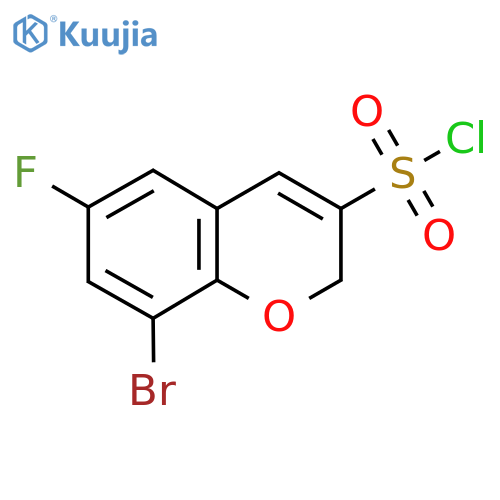 8-bromo-6-fluoro-2H-chromene-3-sulfonyl chloride structure