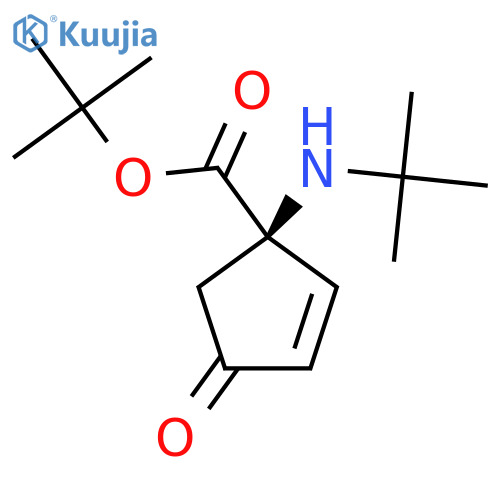Tert-Butyl (1R)-1-(tert-Butylamino)-4-oxocyclopent-2-ene-1-carboxylate structure