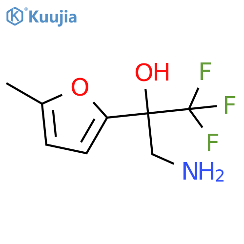 3-Amino-1,1,1-trifluoro-2-(5-methylfuran-2-yl)propan-2-ol structure