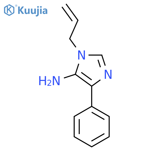4-phenyl-1-(prop-2-en-1-yl)-1H-imidazol-5-amine structure