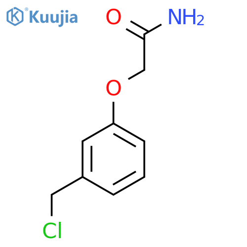 2-3-(Chloromethyl)phenoxyacetamide structure