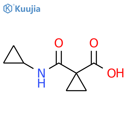 1-(cyclopropylcarbamoyl)cyclopropane-1-carboxylic acid structure