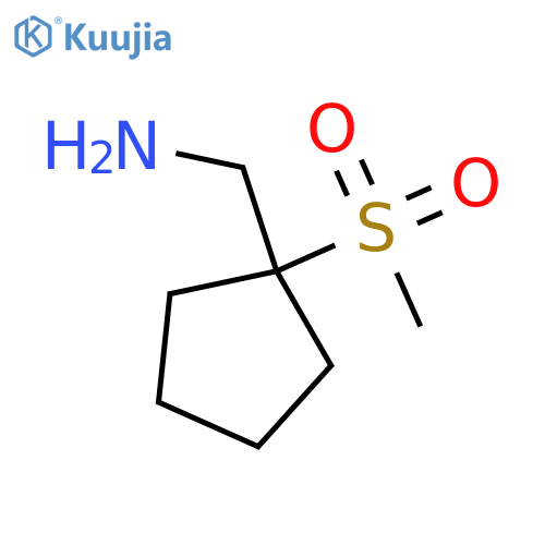 1-(1-methanesulfonylcyclopentyl)methanamine structure