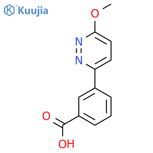 3-(6-Methoxypyridazin-3-yl)benzoic acid structure