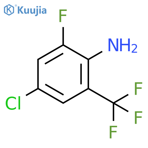 4-chloro-2-fluoro-6-(trifluoromethyl)aniline structure