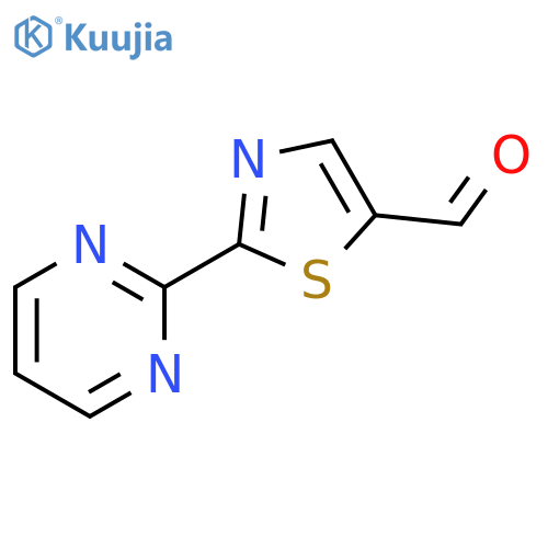 2-(pyrimidin-2-yl)-1,3-thiazole-5-carbaldehyde structure