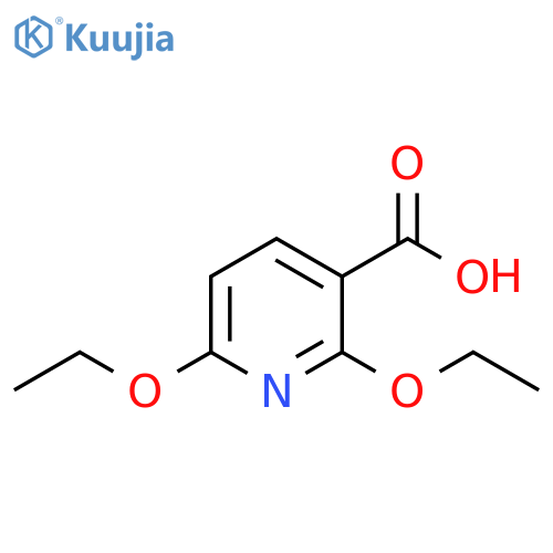 2,6-diethoxypyridine-3-carboxylic acid structure