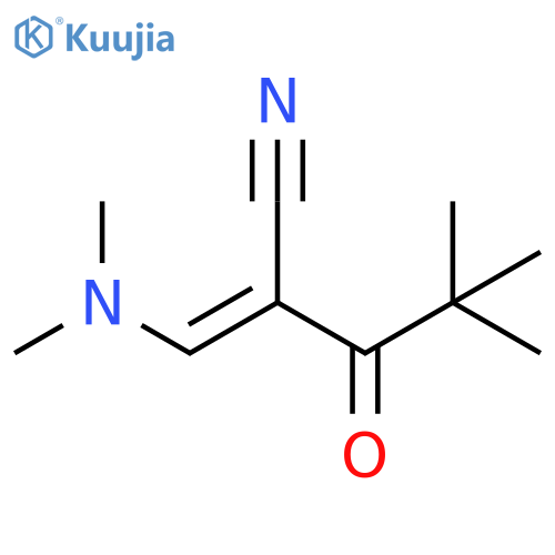 3-(Dimethylamino)-2-(2,2-dimethylpropanoyl)acrylonitrile structure