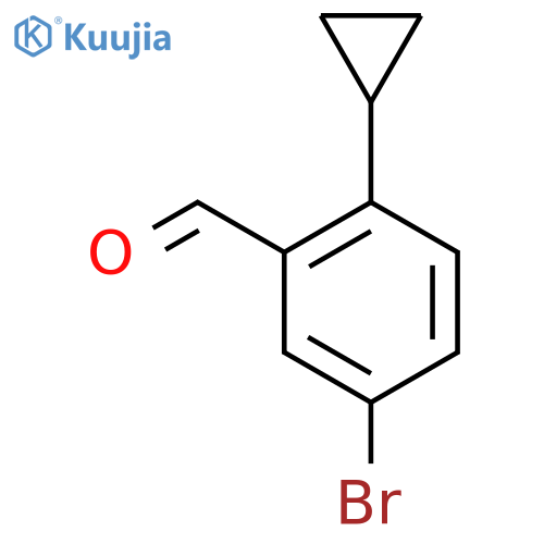 5-Bromo-2-cyclopropylbenzaldehyde structure