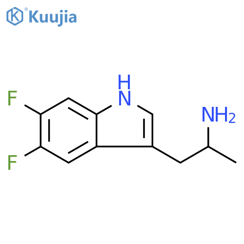 1-(5,6-difluoro-1H-indol-3-yl)propan-2-amine structure