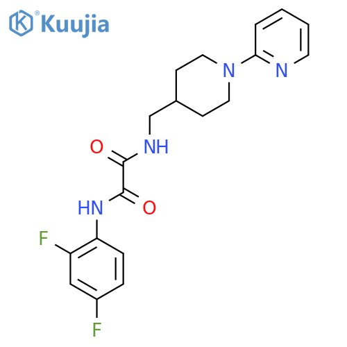 N'-(2,4-difluorophenyl)-N-{1-(pyridin-2-yl)piperidin-4-ylmethyl}ethanediamide structure