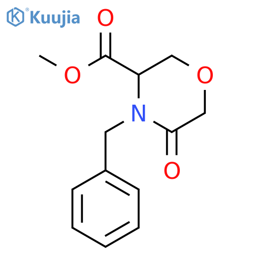 Methyl (R)-4-Benzyl-5-oxo-3-morpholinecarboxylate structure