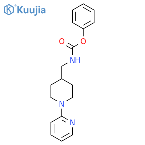 phenyl N-{1-(pyridin-2-yl)piperidin-4-ylmethyl}carbamate structure